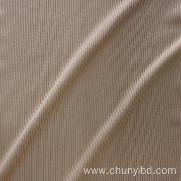 High Quality 100% Polyester Soft And Stretchy Plain Yarn Dyed 2x2 Rib Knitted Fabrics For Sweater dress/Garment